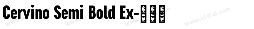 Cervino Semi Bold Ex字体转换